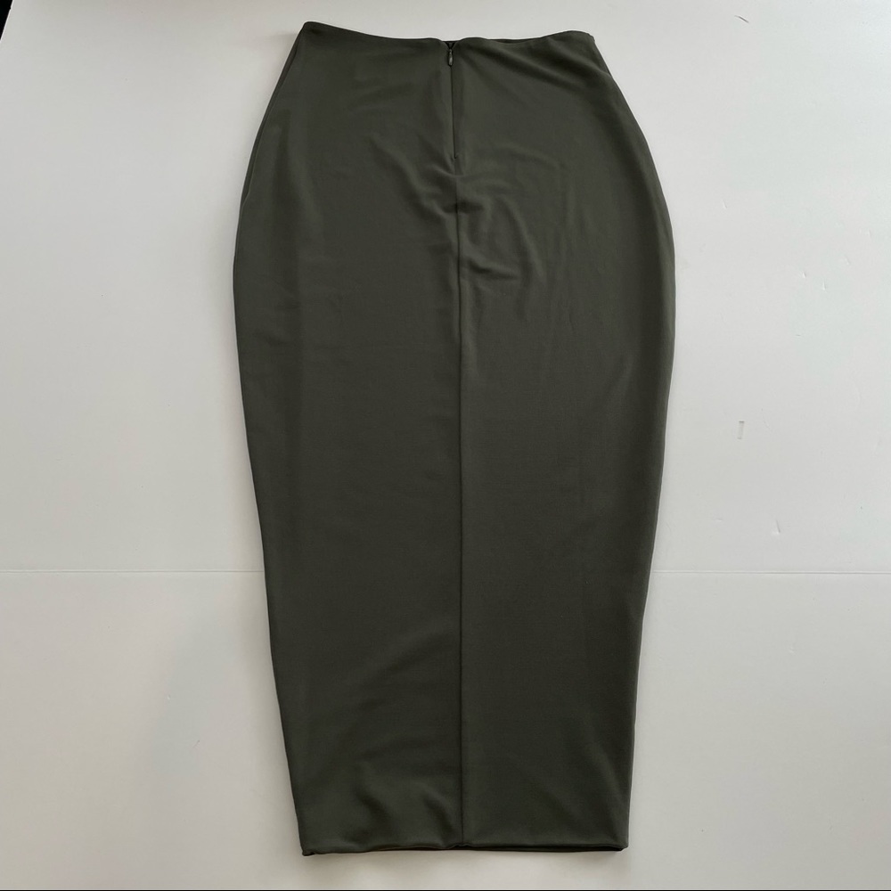 NOOKIE DOLCE VITA PENCIL SKIRT 2 OLIVE MEDIUM - Picture 4 of 8